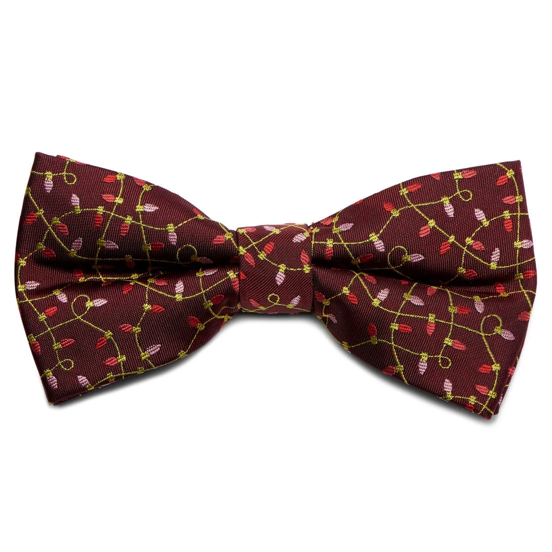 Trendhim Nœud Papillon Bordeaux à Motifs De Lumières De Noël 3 Trendhim Nœud Papillon Bordeaux à Motifs De Lumières De Noël