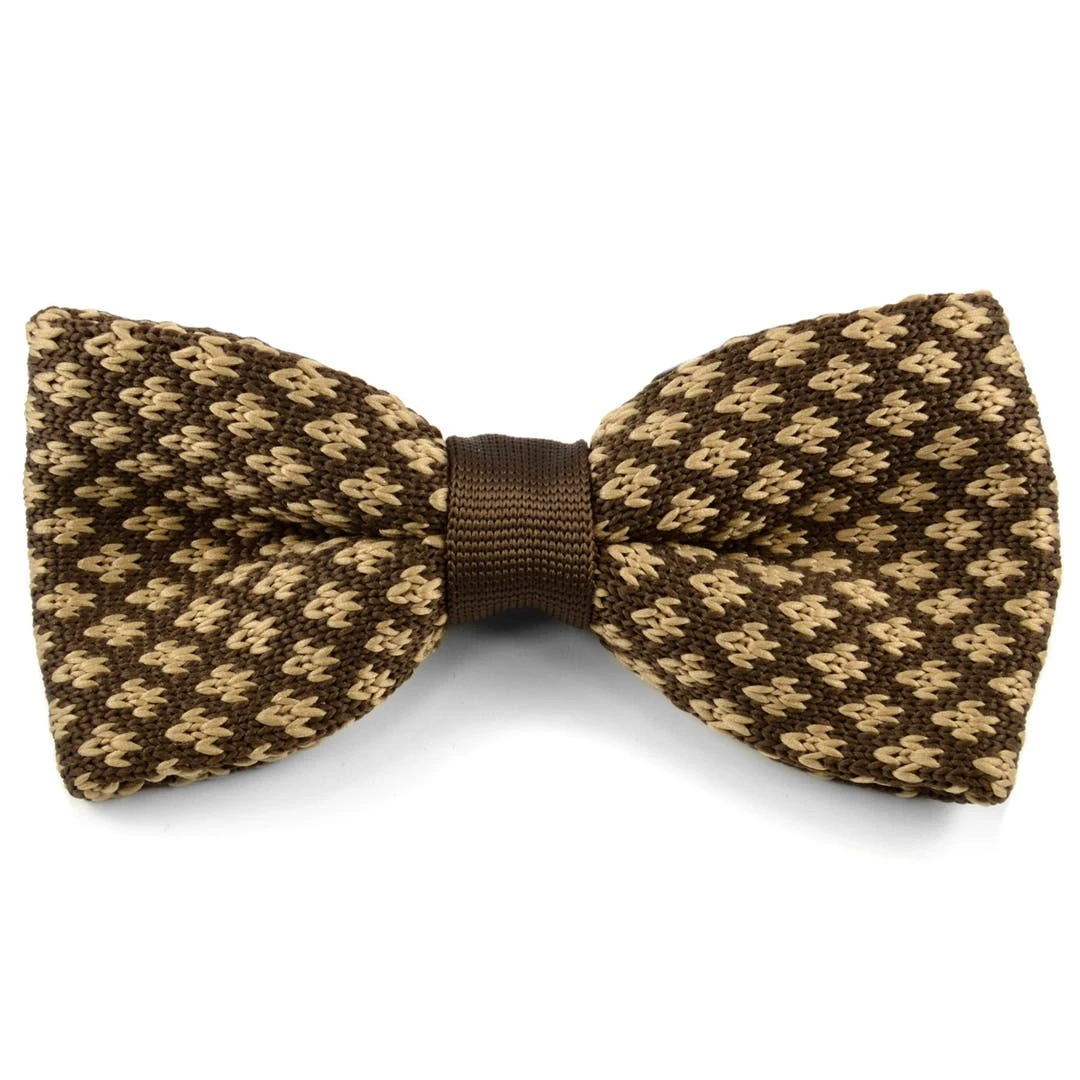 Tailor Toki Nœud Papillon Tricoté Marron 3 Tailor Toki Nœud Papillon Tricoté Marron