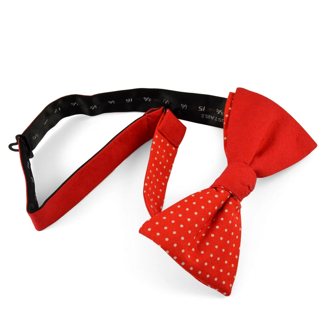 Tailor Toki Noeud Papillon à Motif Mixte En Coton Rouge 4 Tailor Toki Noeud Papillon à Motif Mixte En Coton Rouge – Image 2