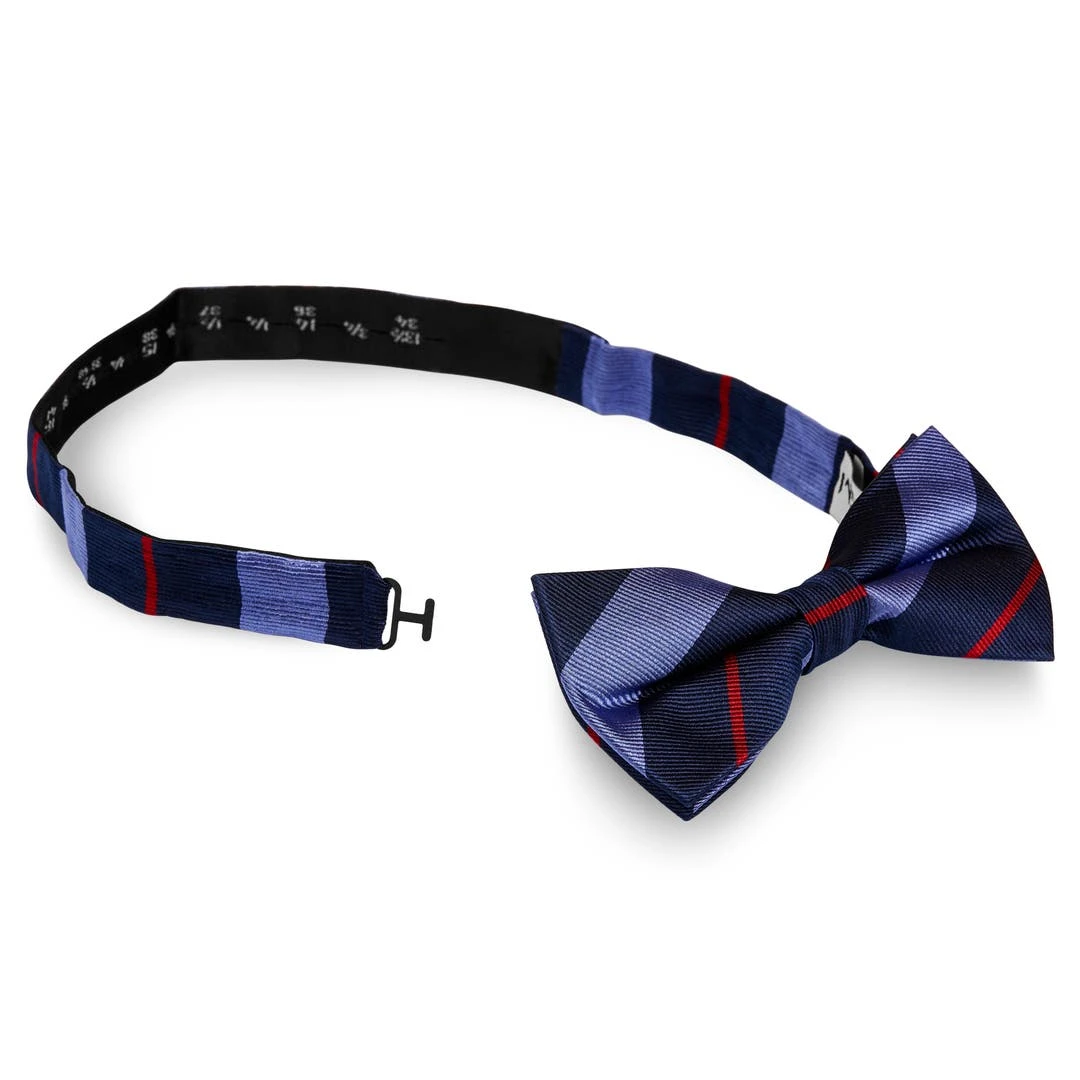 Trendhim Noeud Papillon En Soie Bleu Marine Et Bleu Pastel à Fines Rayures Rouges 4 Trendhim Noeud Papillon En Soie Bleu Marine Et Bleu Pastel à Fines Rayures Rouges – Image 2