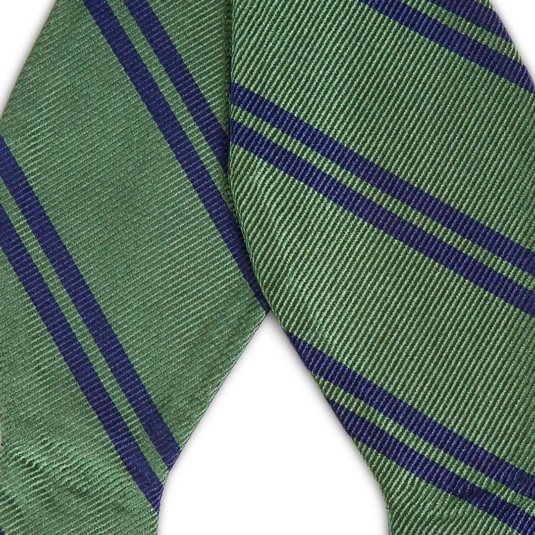 Trendhim Nœud Papillon En Soie Verte à Rayures Bleu Marine 4 Trendhim Nœud Papillon En Soie Verte à Rayures Bleu Marine – Image 2