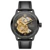 Seizmont Dante II | Montre Squelette En Acier Inoxydable Couleur Noir Et Or Avec Bracelet En Cuir 2 Seizmont Dante II | Montre Squelette En Acier Inoxydable Couleur Noir Et Or Avec Bracelet En Cuir -Trendhim en ligne 28257 1