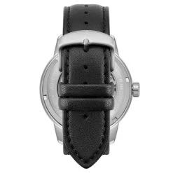 Seizmont Dante II | Montre Squelette En Acier Inoxydable Noir Et Argenté Avec Bracelet En Cuir -Trendhim en ligne 28259 4