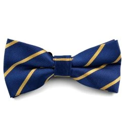 Tailor Toki Noeud Papillon Bleu Marine à Rayures