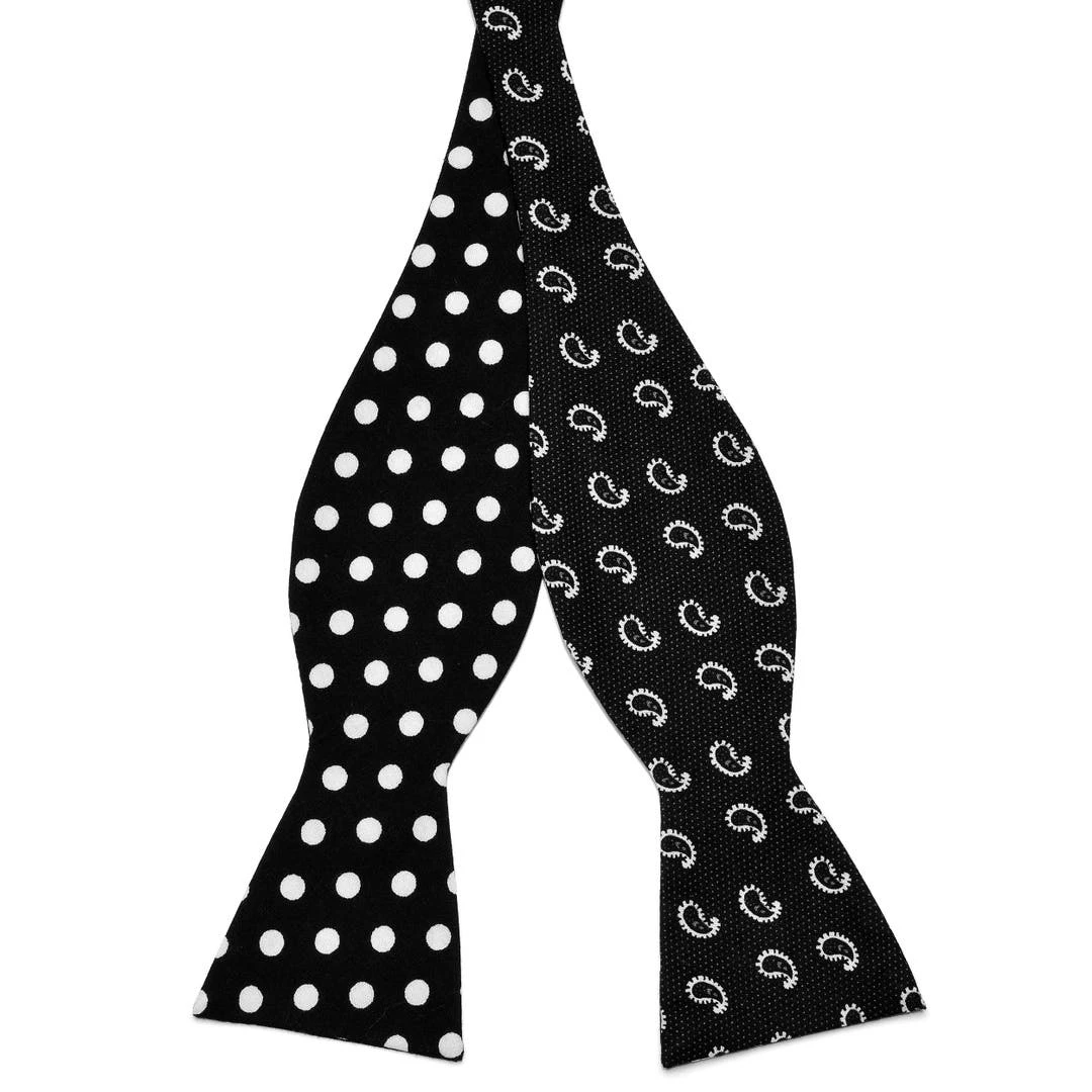 Tailor Toki Nœud Papillon En Coton Réversible Motif Noir 3 Tailor Toki Nœud Papillon En Coton Réversible Motif Noir