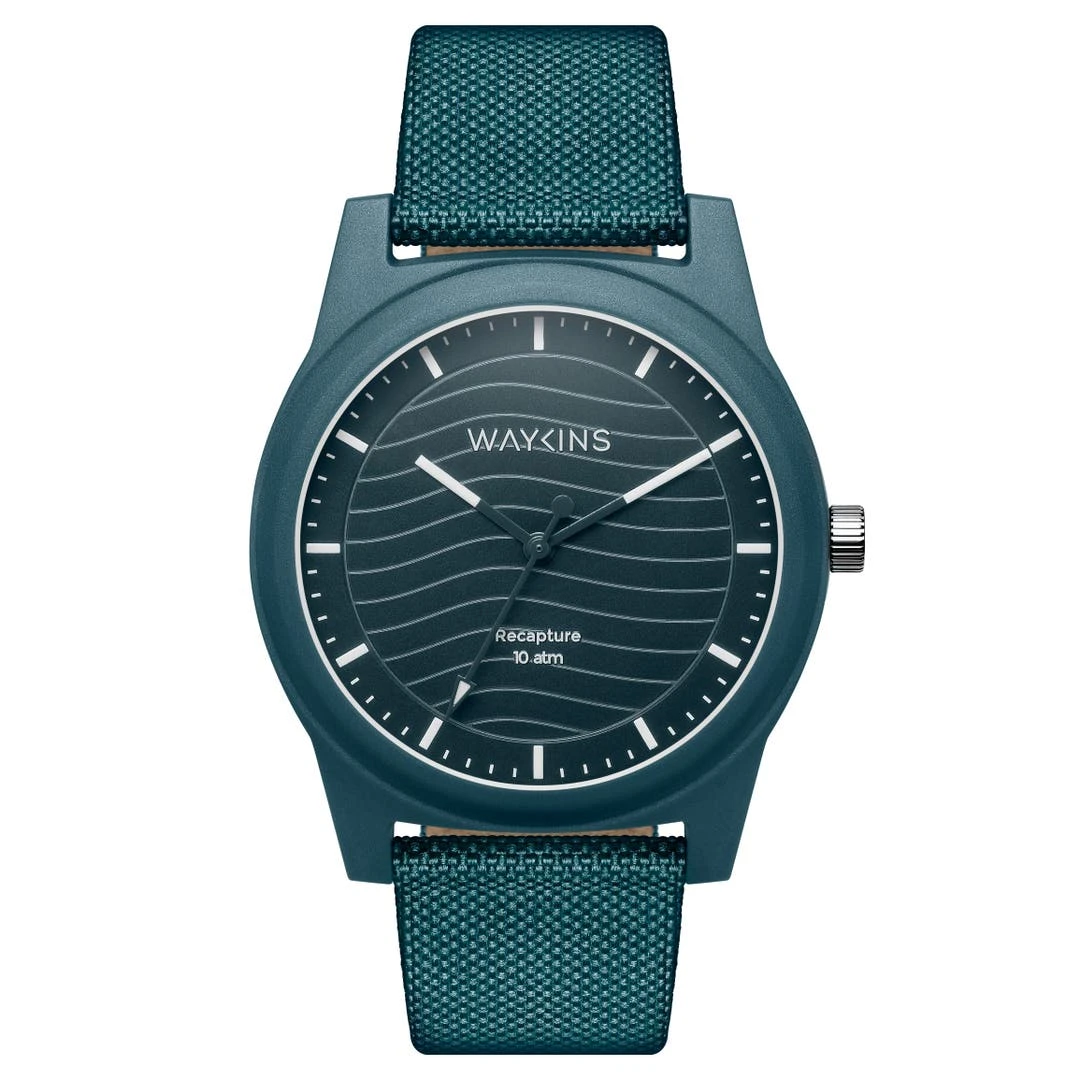 Waykins Recapture | Montre Bleue En Matériaux Recyclés 3 Waykins Recapture | Montre Bleue En Matériaux Recyclés