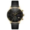 Lucleon Ternion | Montre à Double Fuseau Horaire En Acier Noir Et Or 1 Lucleon Ternion | Montre à Double Fuseau Horaire En Acier Noir Et Or -Trendhim en ligne 3 1ninon
