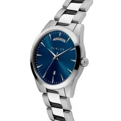 Fawler Eric | Montre En Acier Inoxydable Bleu Et Argent Avec Affichage Du Jour Et De La Date -Trendhim en ligne 3 2ef