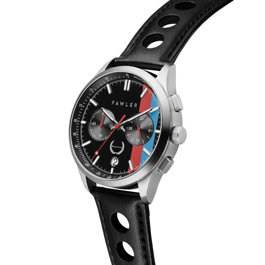 Fawler Monterey | Montre De Course Bleue Et Rouge 8 Fawler Monterey | Montre De Course Bleue Et Rouge – Image 6