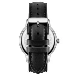 Sidegren Olivier | Montre En Acier Inoxydable Argenté Avec Bracelet Noir -Trendhim en ligne 3 4olivije