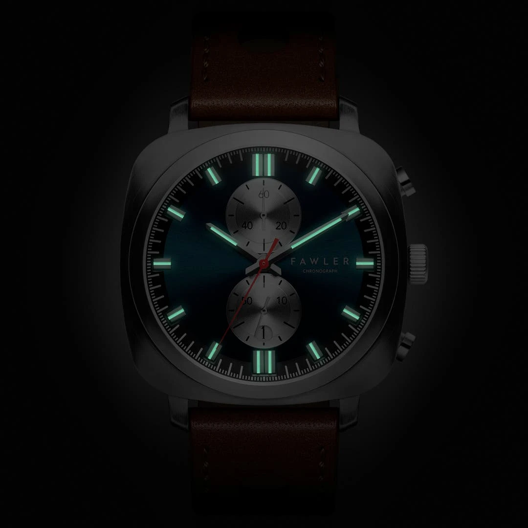 Fawler Callao | Montre Coussin Bleue 4 Fawler Callao | Montre Coussin Bleue – Image 2