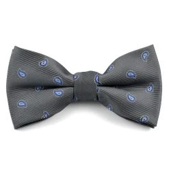 Tailor Toki Nœud Papillon Gris à Motifs