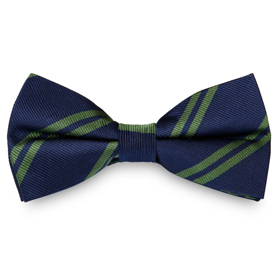 Trendhim Noeud Papillon En Soie Bleu Marine à Rayures Vertes 3 Trendhim Noeud Papillon En Soie Bleu Marine à Rayures Vertes