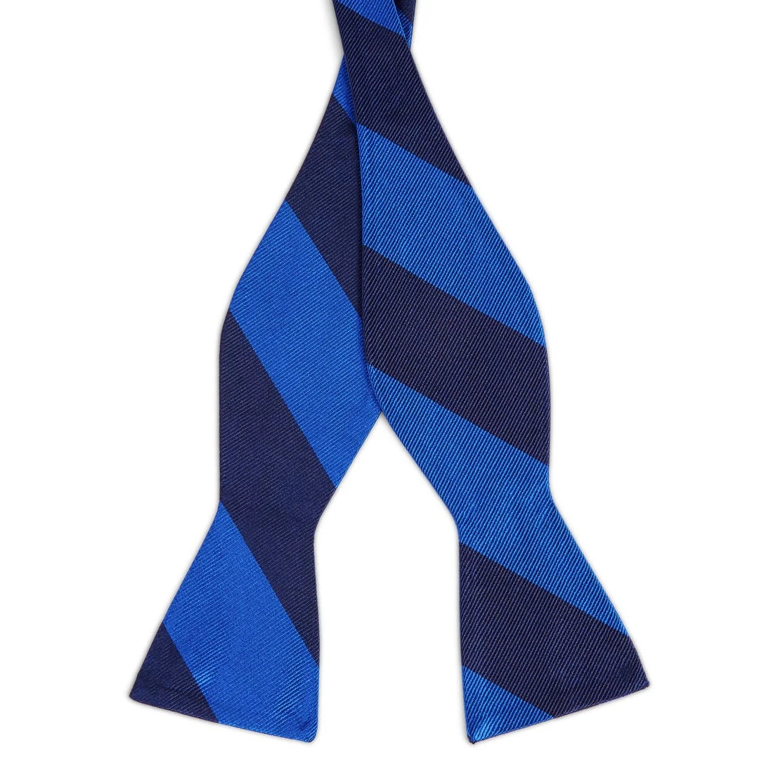 Trendhim Noeud Papillon En Soie à Rayures Bleu Royal Et Bleu Marine 3 Trendhim Noeud Papillon En Soie à Rayures Bleu Royal Et Bleu Marine