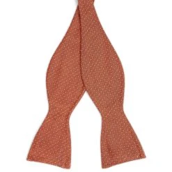 Trendhim Noeud Papillon En Soie Brune à Pois Blancs