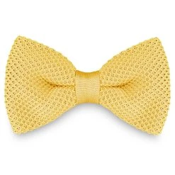 Tailor Toki Noeud Papillon Tricoté Jaune Clair