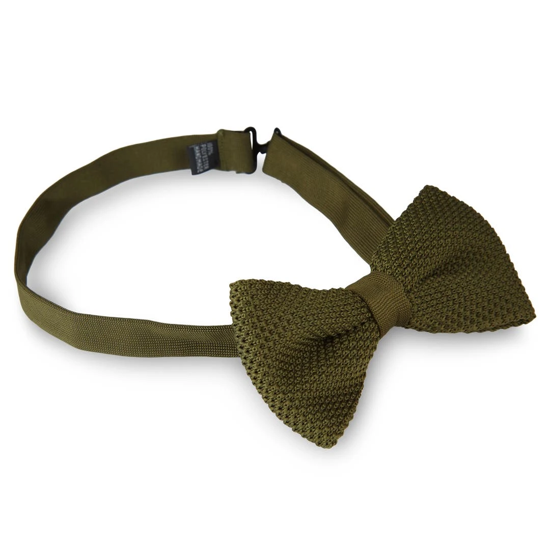 Tailor Toki Noeud Papillon Tricoté Vert Olive 4 Tailor Toki Noeud Papillon Tricoté Vert Olive – Image 2