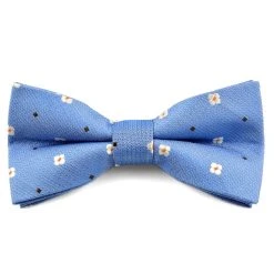 Tailor Toki Nœud Papillon Bleu Avec Marguerites