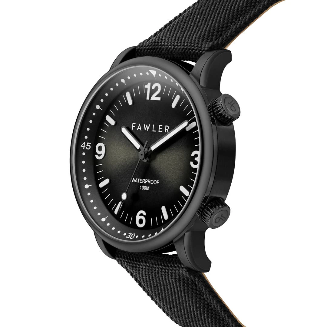 Fawler Acero | Montre De Plongée En Acier Inoxydable Noir 5 Fawler Acero | Montre De Plongée En Acier Inoxydable Noir – Image 3