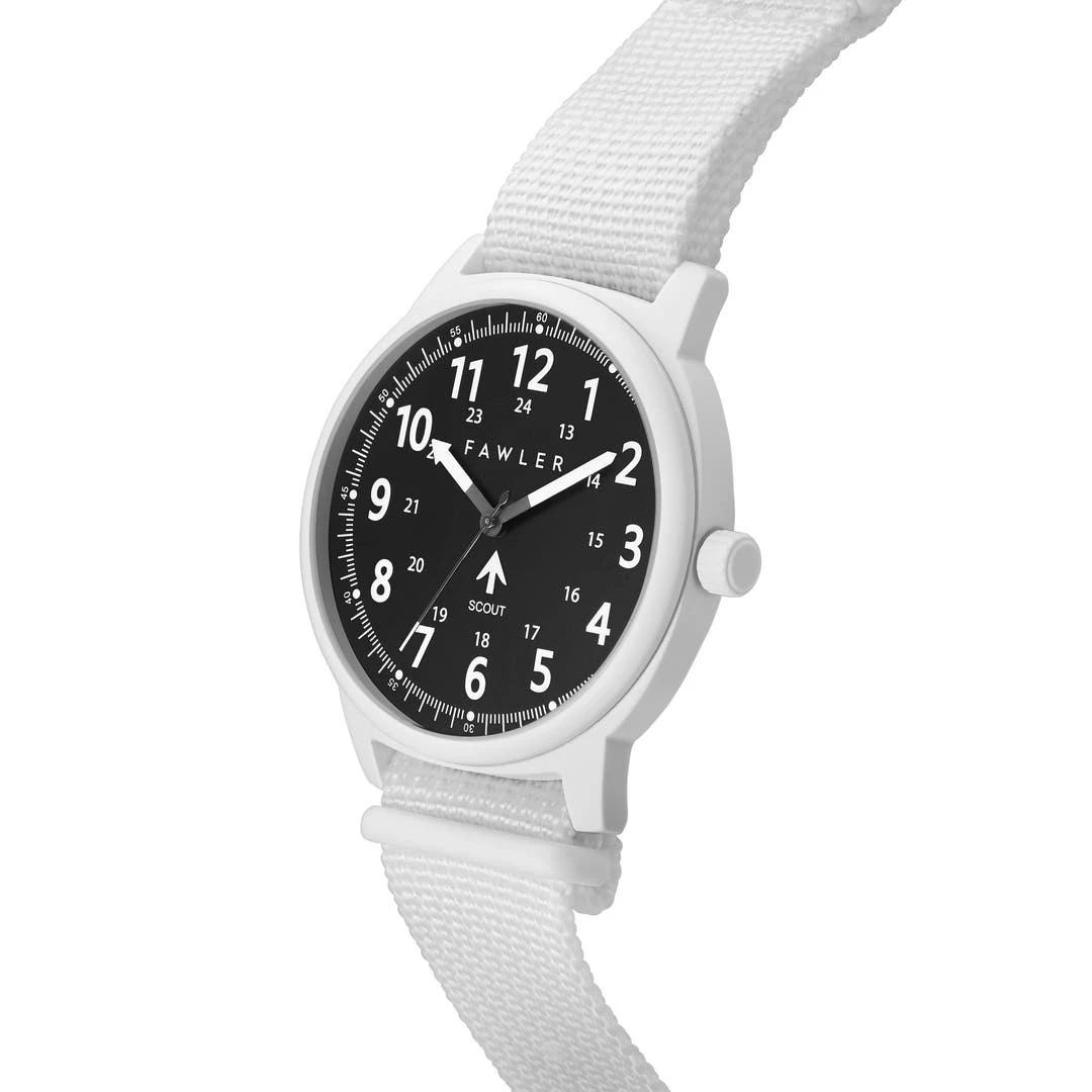 Fawler Scout | Montre Militaire Blanche à Bracelet NATO En Série Limitée 7 Fawler Scout | Montre Militaire Blanche à Bracelet NATO En Série Limitée – Image 5