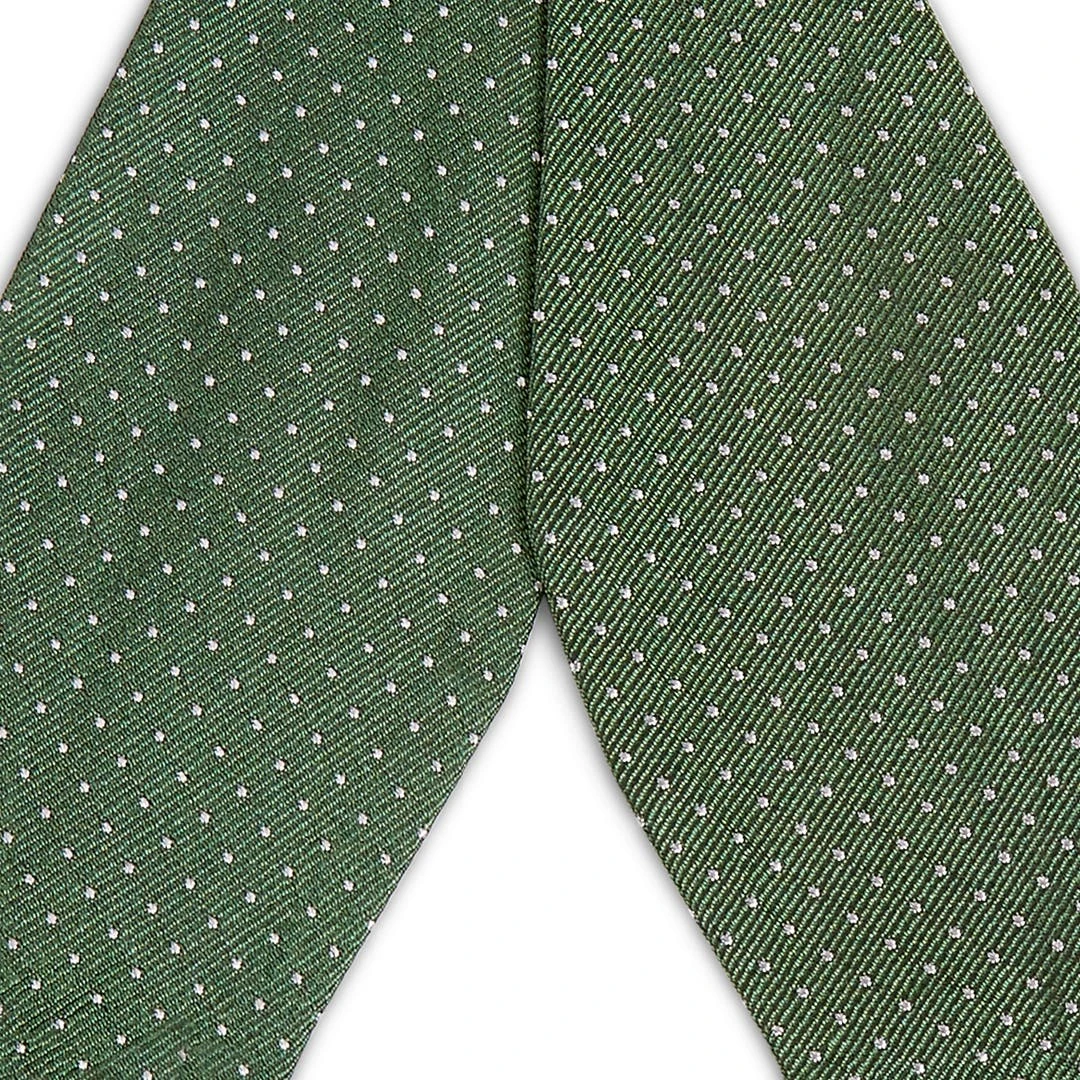 Trendhim Noeud Papillon En Soie Verte à Pois Blancs 4 Trendhim Noeud Papillon En Soie Verte à Pois Blancs – Image 2