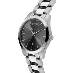 Fawler Eric | Montre En Acier Inoxydable Gris Et Argent Avec Affichage Du Jour Et De La Date 12 Fawler Eric | Montre En Acier Inoxydable Gris Et Argent Avec Affichage Du Jour Et De La Date -Trendhim en ligne 4 2ef