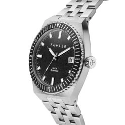 Fawler Emeritus | Montre En Acier Inoxydable à Lunette Noire -Trendhim en ligne 4 2emeritus