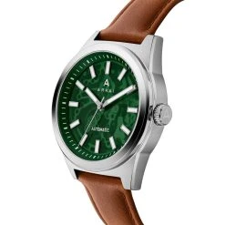 Arkai Caron | Montre Squelette Automatique En Acier Inoxydable Vert Et Argenté -Trendhim en ligne 4 2karonver2