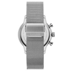 Lucleon Ternion | Montre à Double Fuseau Horaire En Acier Inoxydable Blanc Et Argenté -Trendhim en ligne 4 4ninon