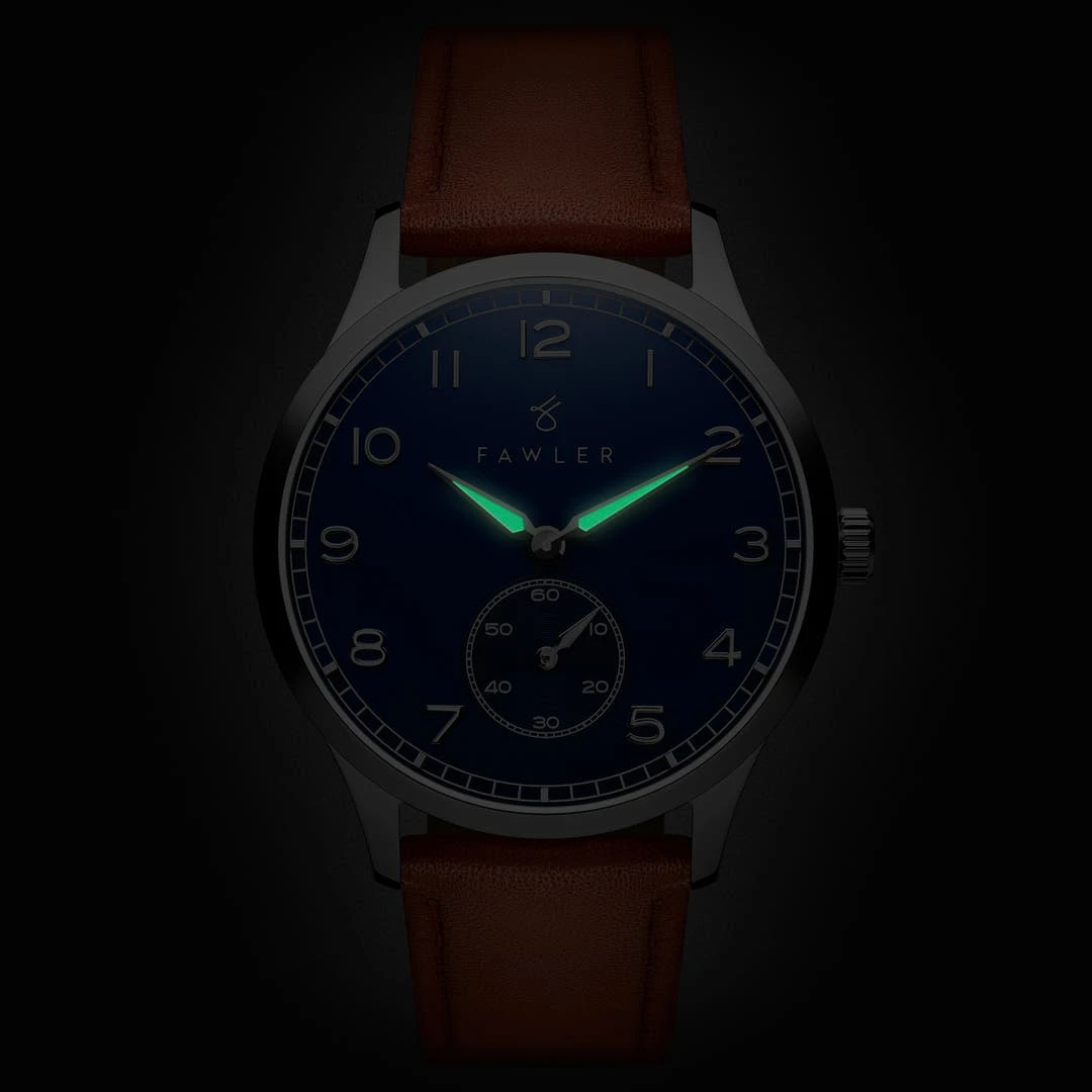 Fawler Adrien | Montre En Acier Inoxydable Et émail Bleu 4 Fawler Adrien | Montre En Acier Inoxydable Et émail Bleu – Image 2