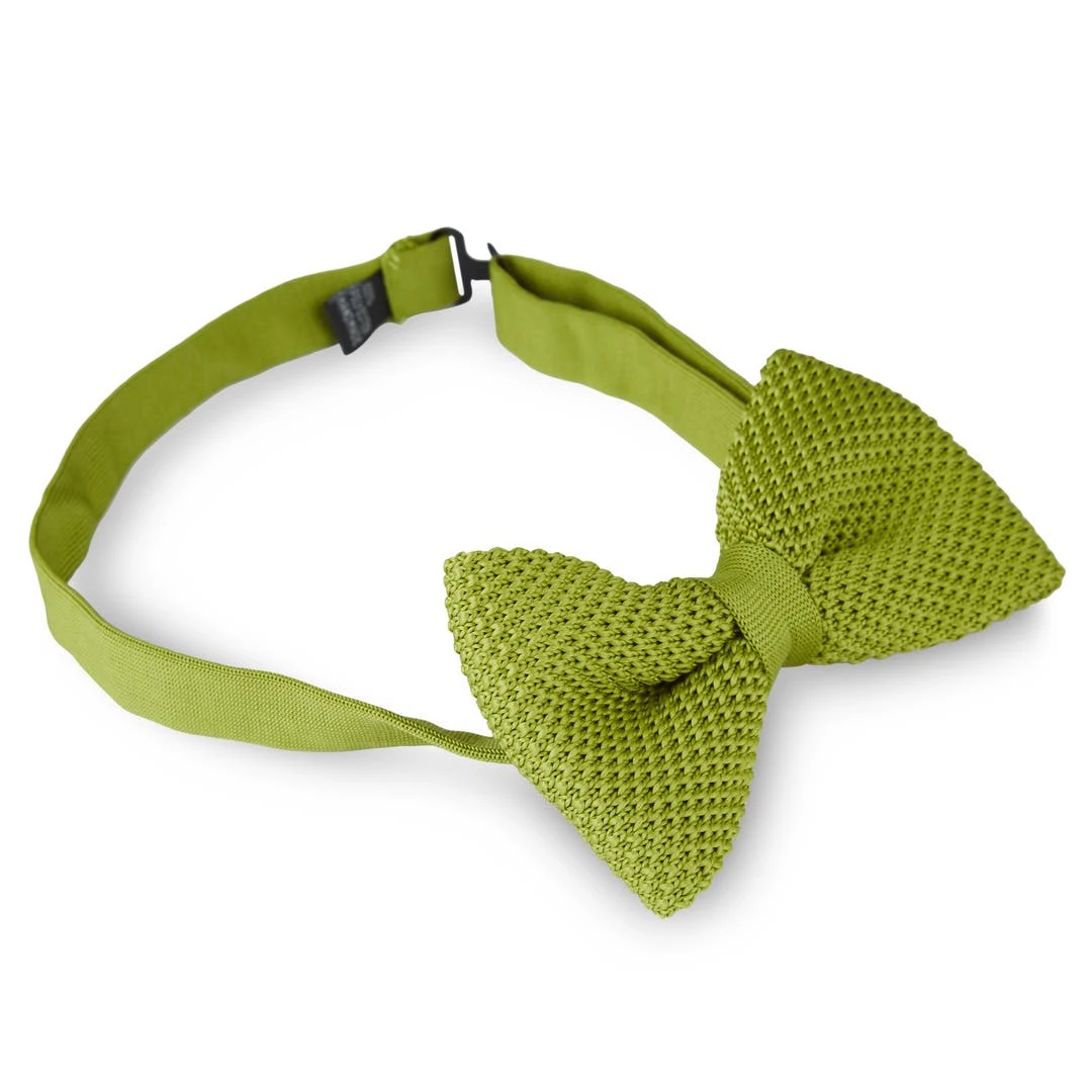 Tailor Toki Noeud Papillon Tricoté Vert Olive 4 Tailor Toki Noeud Papillon Tricoté Vert Olive – Image 2