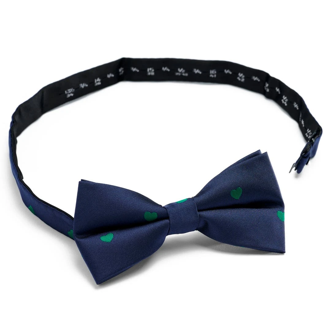 Trendhim Nœud Papillon Bleu Marine Pré-noué à Motif De Coeurs 4 Trendhim Nœud Papillon Bleu Marine Pré-noué à Motif De Coeurs – Image 2
