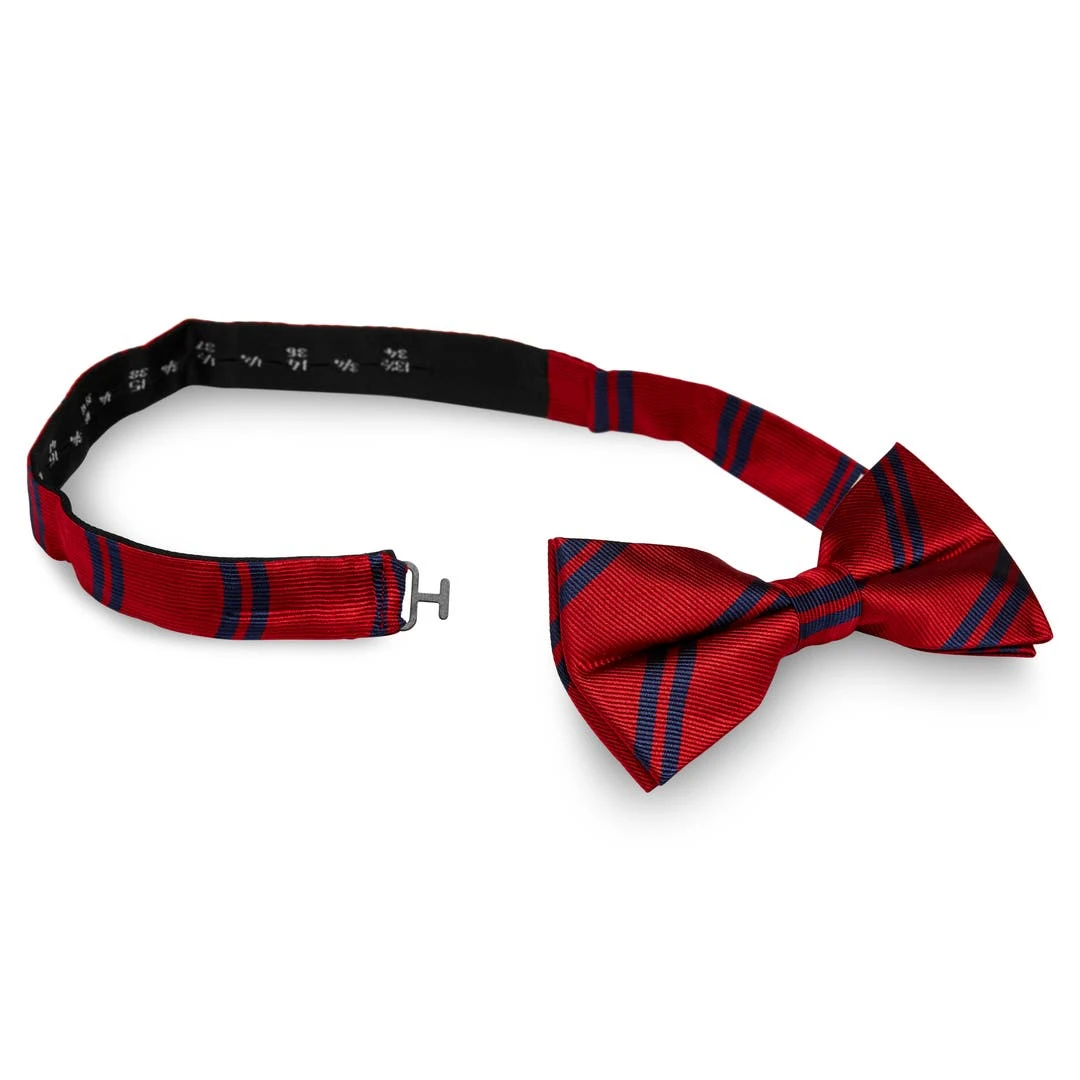 Trendhim Noeud Papillon En Soie Rouge à Rayures Parallèles Bleu Marine 4 Trendhim Noeud Papillon En Soie Rouge à Rayures Parallèles Bleu Marine – Image 2