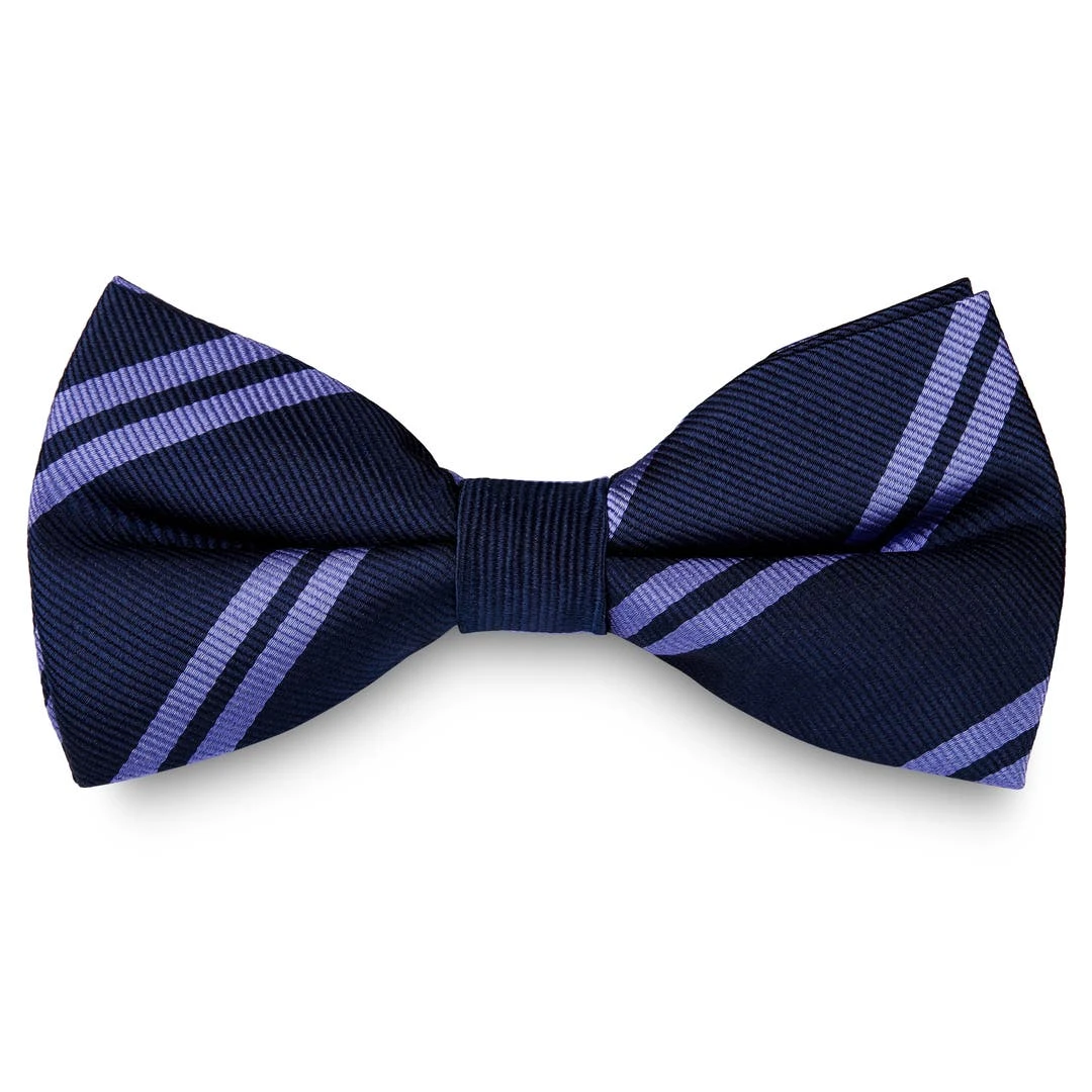 Trendhim Noeud Papillon En Soie Bleu Marine à Rayures Bleu Pastel 3 Trendhim Noeud Papillon En Soie Bleu Marine à Rayures Bleu Pastel