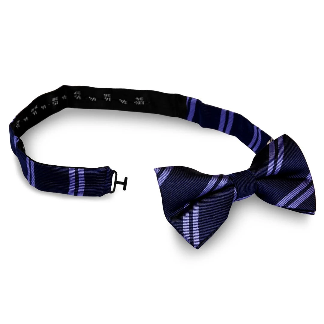 Trendhim Noeud Papillon En Soie Bleu Marine à Rayures Bleu Pastel 4 Trendhim Noeud Papillon En Soie Bleu Marine à Rayures Bleu Pastel – Image 2