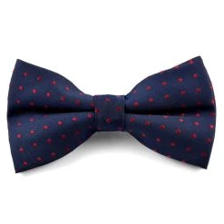 Tailor Toki Noeud Papillon Bleu Marine Et Bordeaux