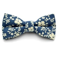 Tailor Toki Noeud Papillon Floral Bleu / Blanc