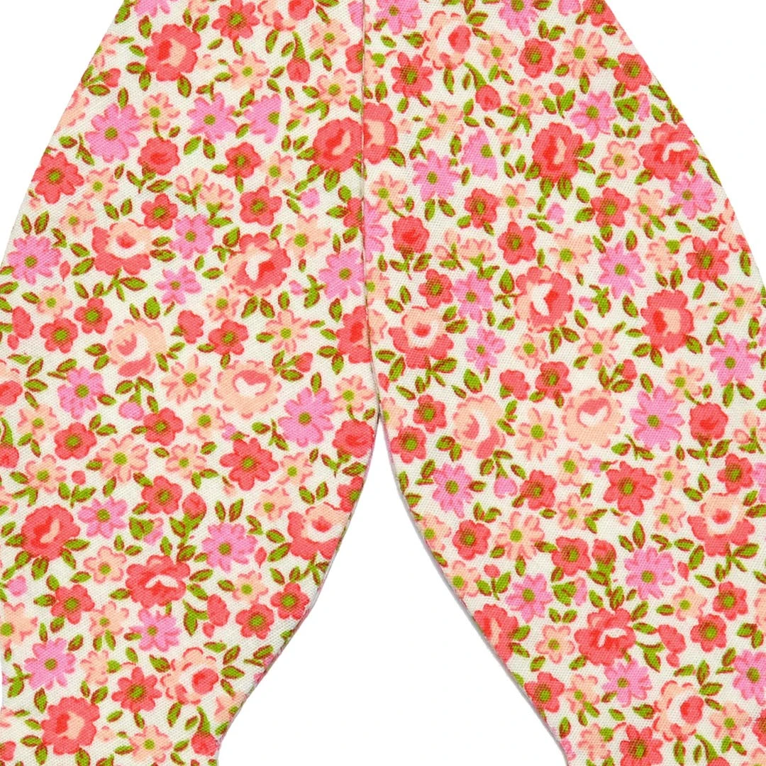 Tailor Toki Nœud Papillon Freestyle à Fleurs Rose Et Rouge En Coton 4 Tailor Toki Nœud Papillon Freestyle à Fleurs Rose Et Rouge En Coton – Image 2