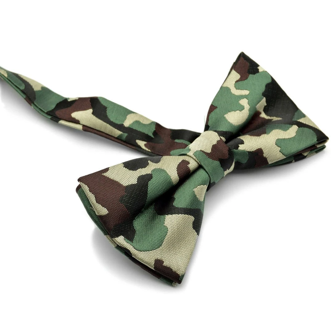Tailor Toki Noeud Papillon Motif Camouflage Marron / Vert 5 Tailor Toki Noeud Papillon Motif Camouflage Marron / Vert – Image 3