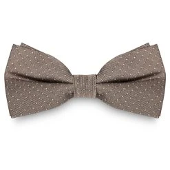 Trendhim Noeud Papillon En Soie Beige à Pois Blancs