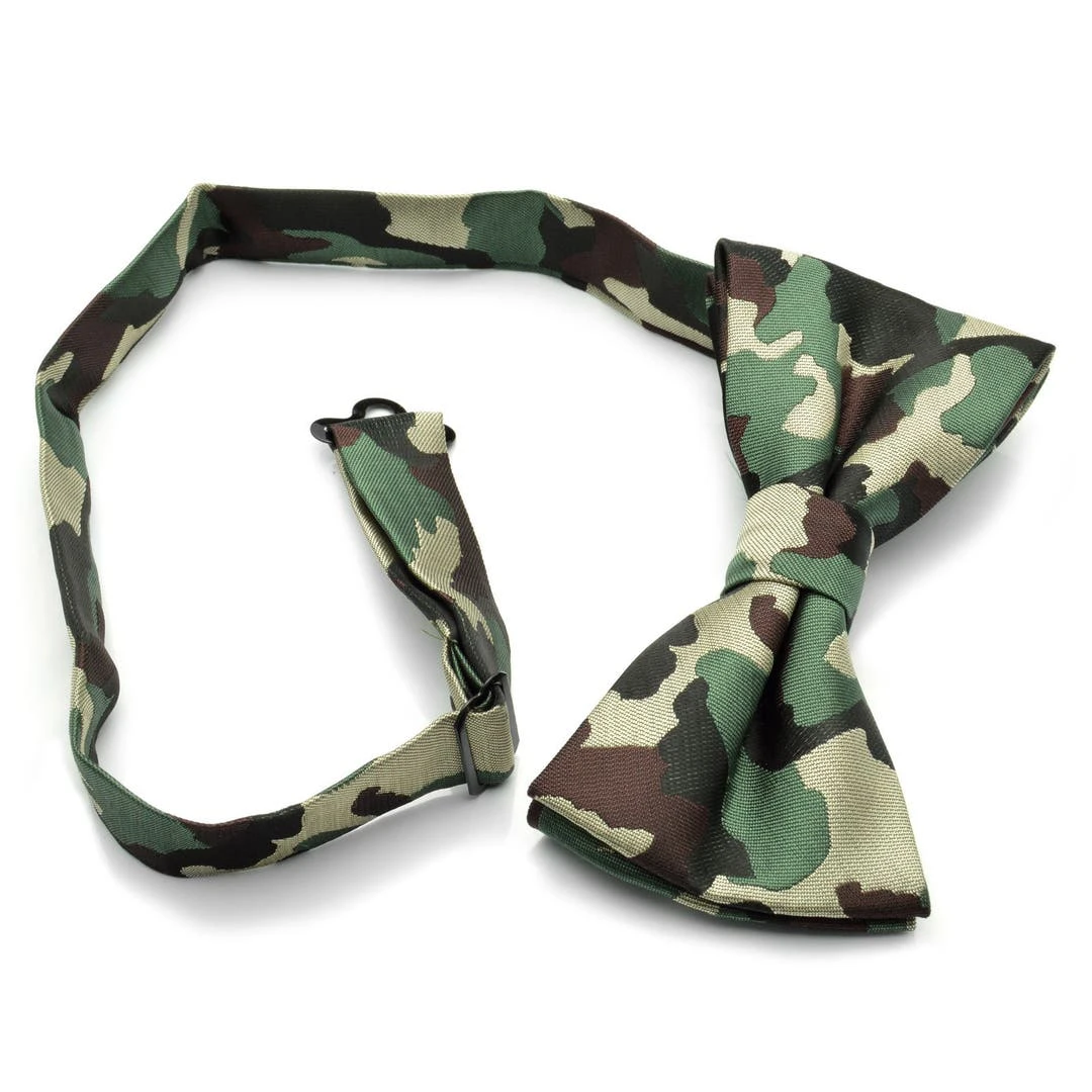 Tailor Toki Noeud Papillon Motif Camouflage Marron / Vert 4 Tailor Toki Noeud Papillon Motif Camouflage Marron / Vert – Image 2