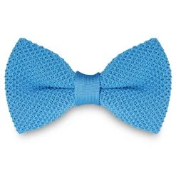 Tailor Toki Noeud Papillon Tricoté Bleu Céruléen