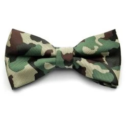 Tailor Toki Noeud Papillon Motif Camouflage Marron / Vert