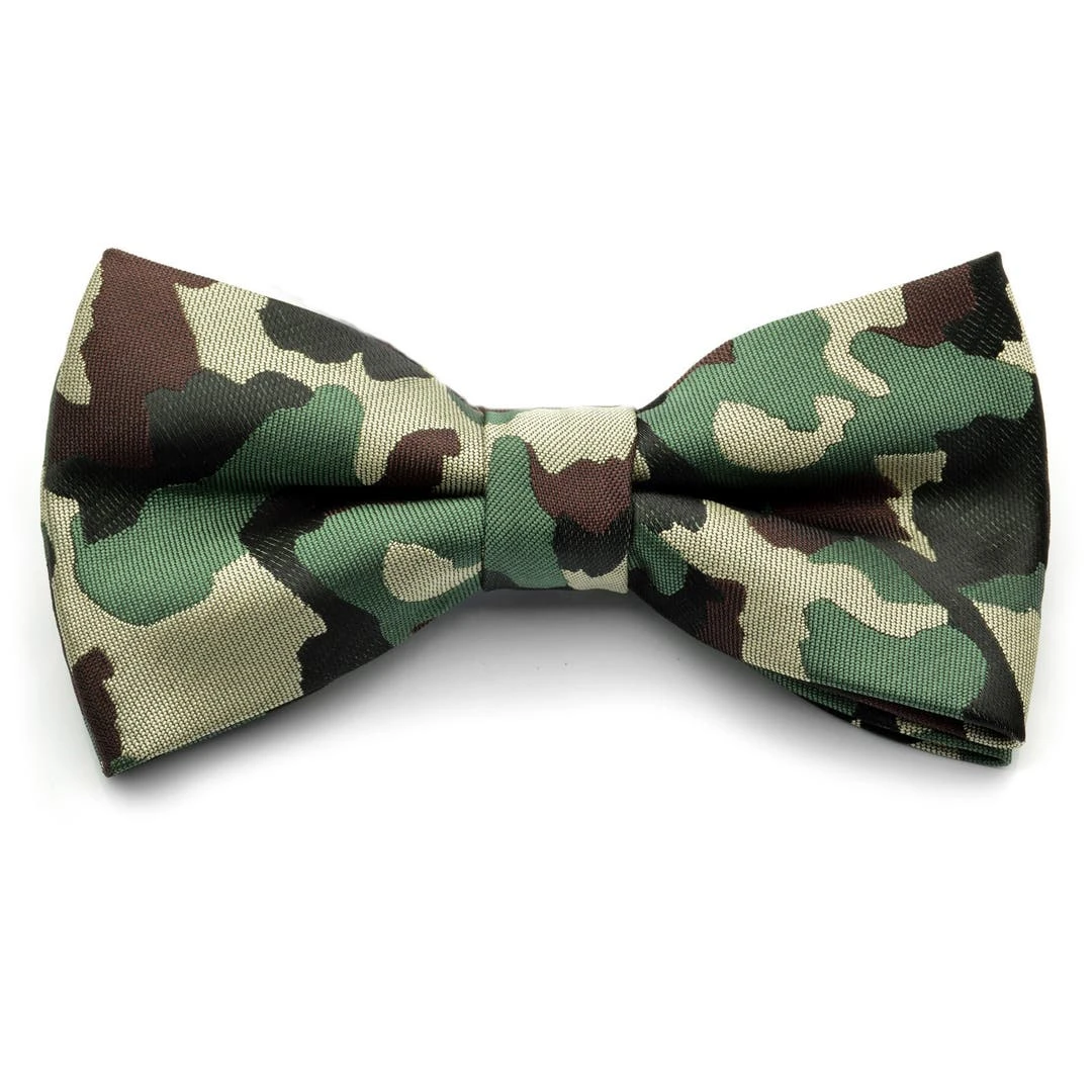 Tailor Toki Noeud Papillon Motif Camouflage Marron / Vert 3 Tailor Toki Noeud Papillon Motif Camouflage Marron / Vert