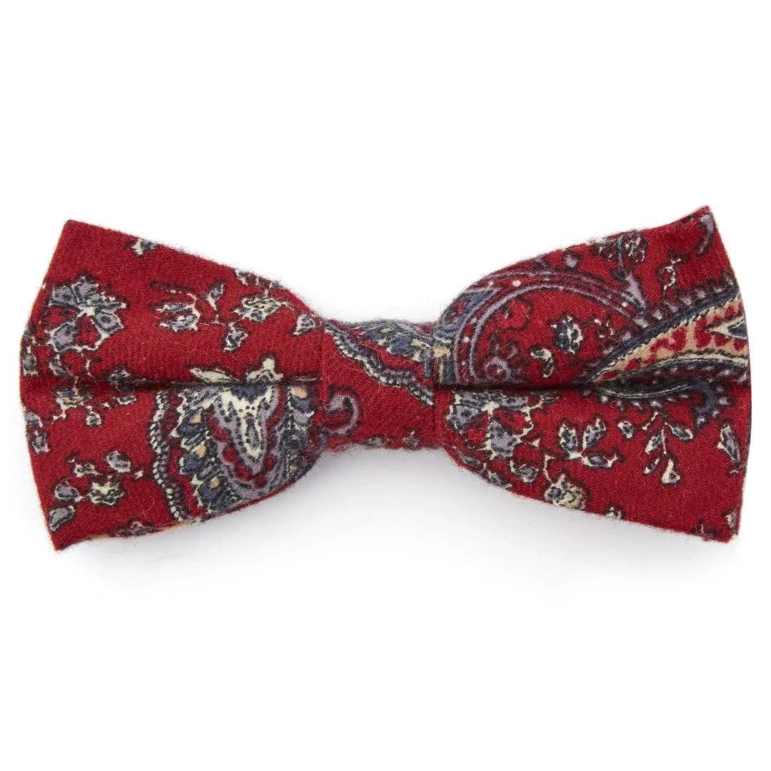 Bohemian Revolt Noeud Papillon Rouge à Motif Cachemire 3 Bohemian Revolt Noeud Papillon Rouge à Motif Cachemire