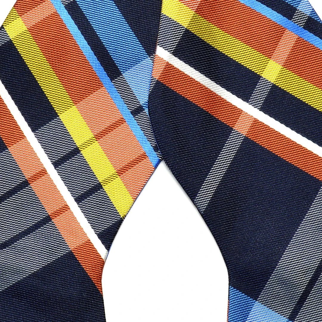 Tailor Toki Noeud Papillon à Nouer En Soie Motif Plaid Bleu 4 Tailor Toki Noeud Papillon à Nouer En Soie Motif Plaid Bleu – Image 2
