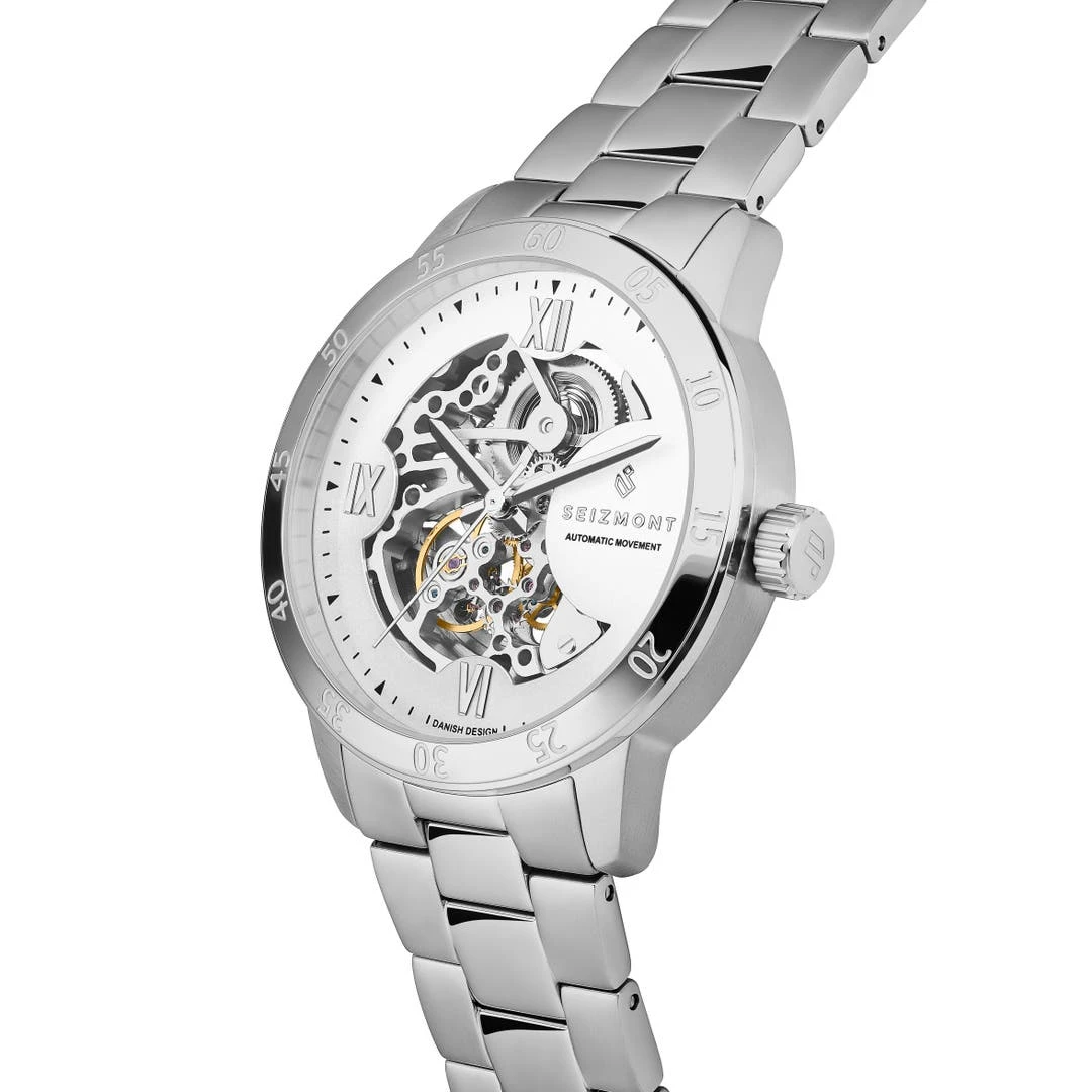 Seizmont Dante II | Montre Squelette Argentée 8 Seizmont Dante II | Montre Squelette Argentée – Image 6