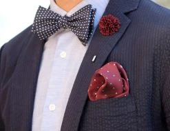 Tailor Toki Noeud Papillon En Coton Bleu Marine à Pois Blancs -Trendhim en ligne billed 2 6