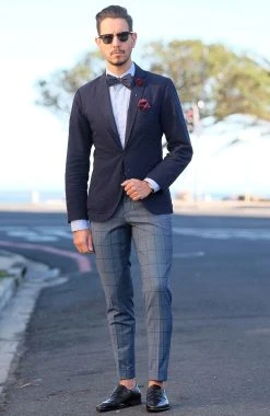 Tailor Toki Noeud Papillon En Coton Bleu Marine à Pois Blancs -Trendhim en ligne billed 3 27