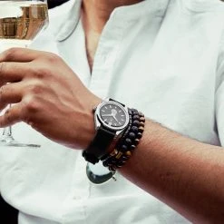 Arkai Mond | Montre Meteorite En Acier Inoxydable Argenté Et Gris 10 Arkai Mond | Montre Meteorite En Acier Inoxydable Argenté Et Gris -Trendhim en ligne dsc9261monddd